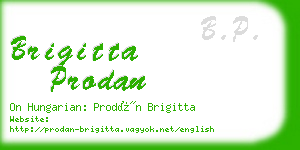 brigitta prodan business card